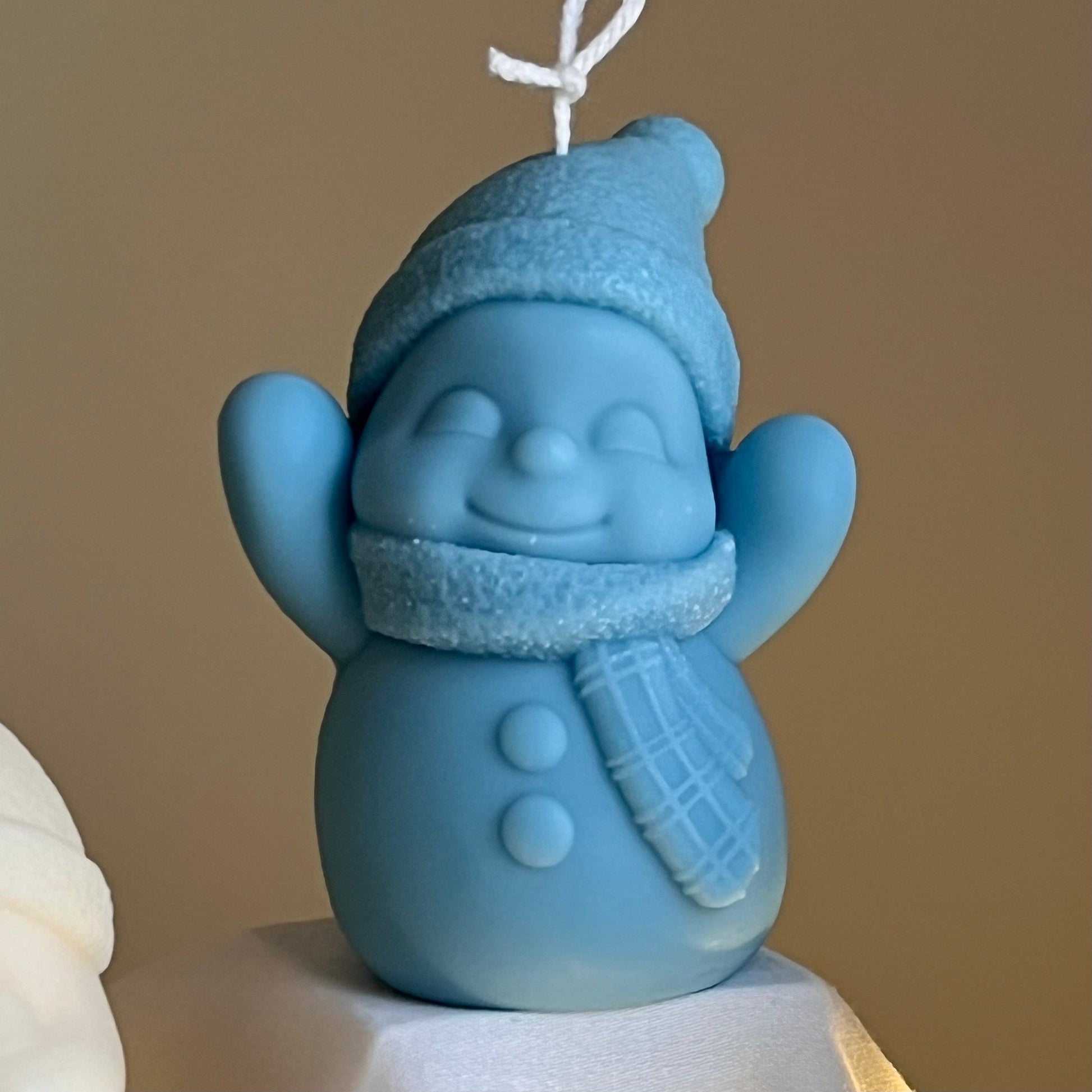 Cute Christmas Snowman Candle-3