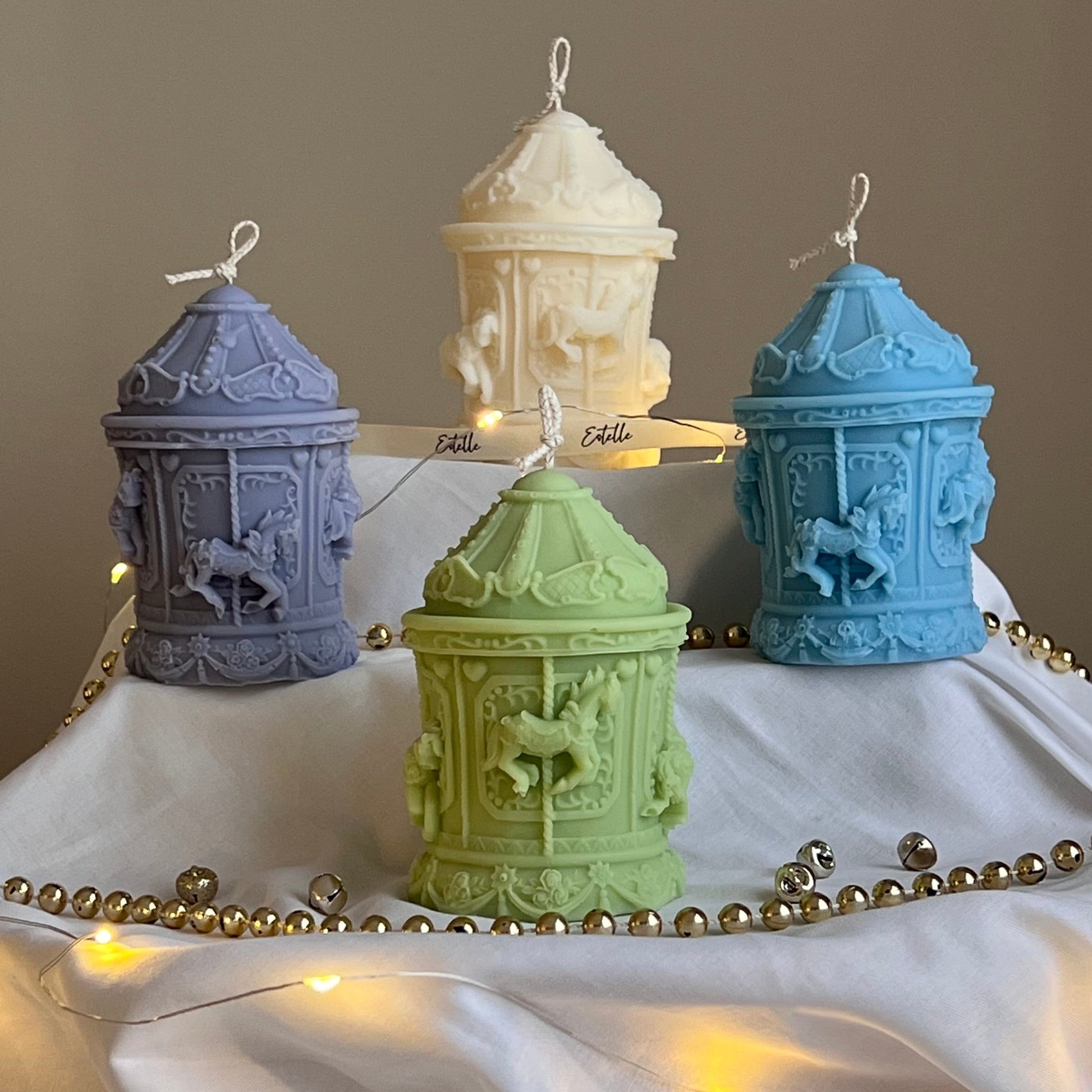 Christmas Carousel Candle-4