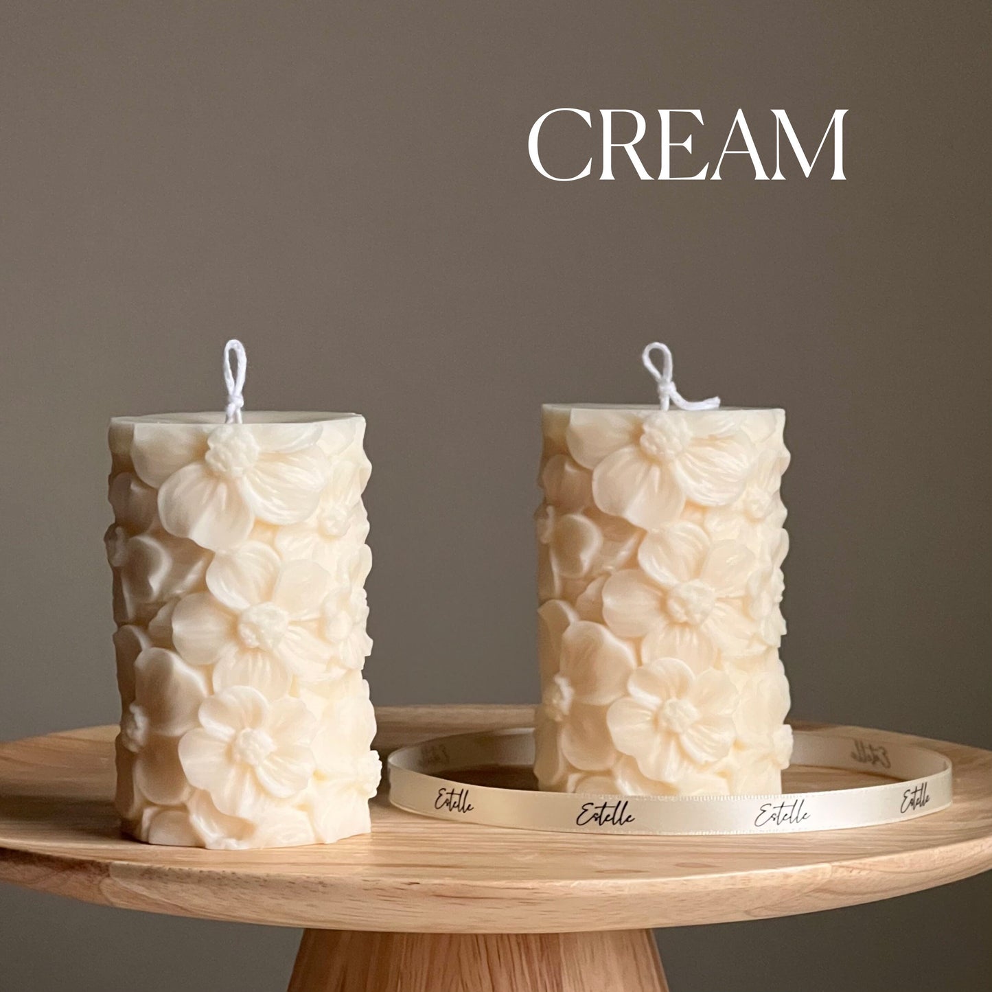 Sakura Pillar Candle-3