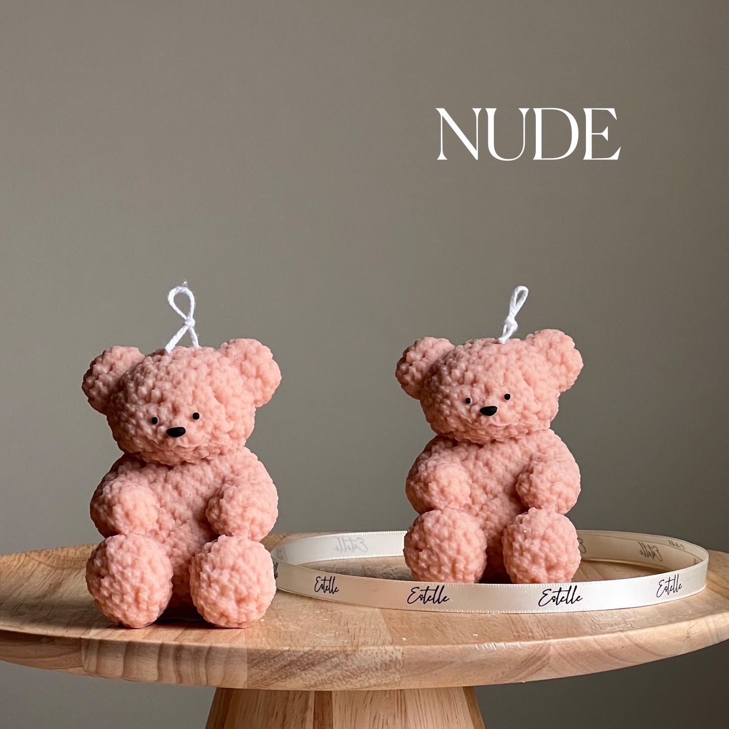 Cute Fluffy Bear Candle-1