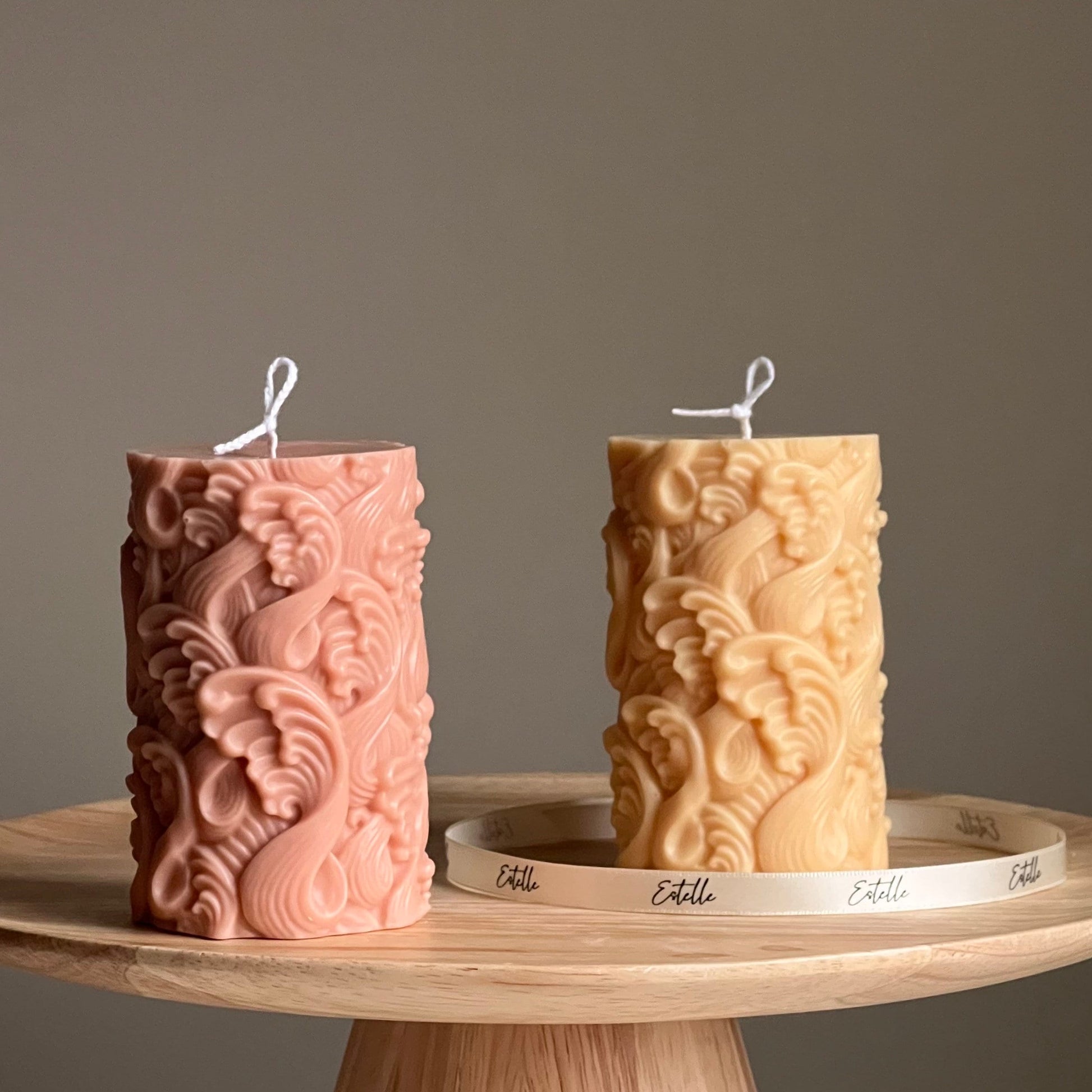 Wave Pillar Candle-0