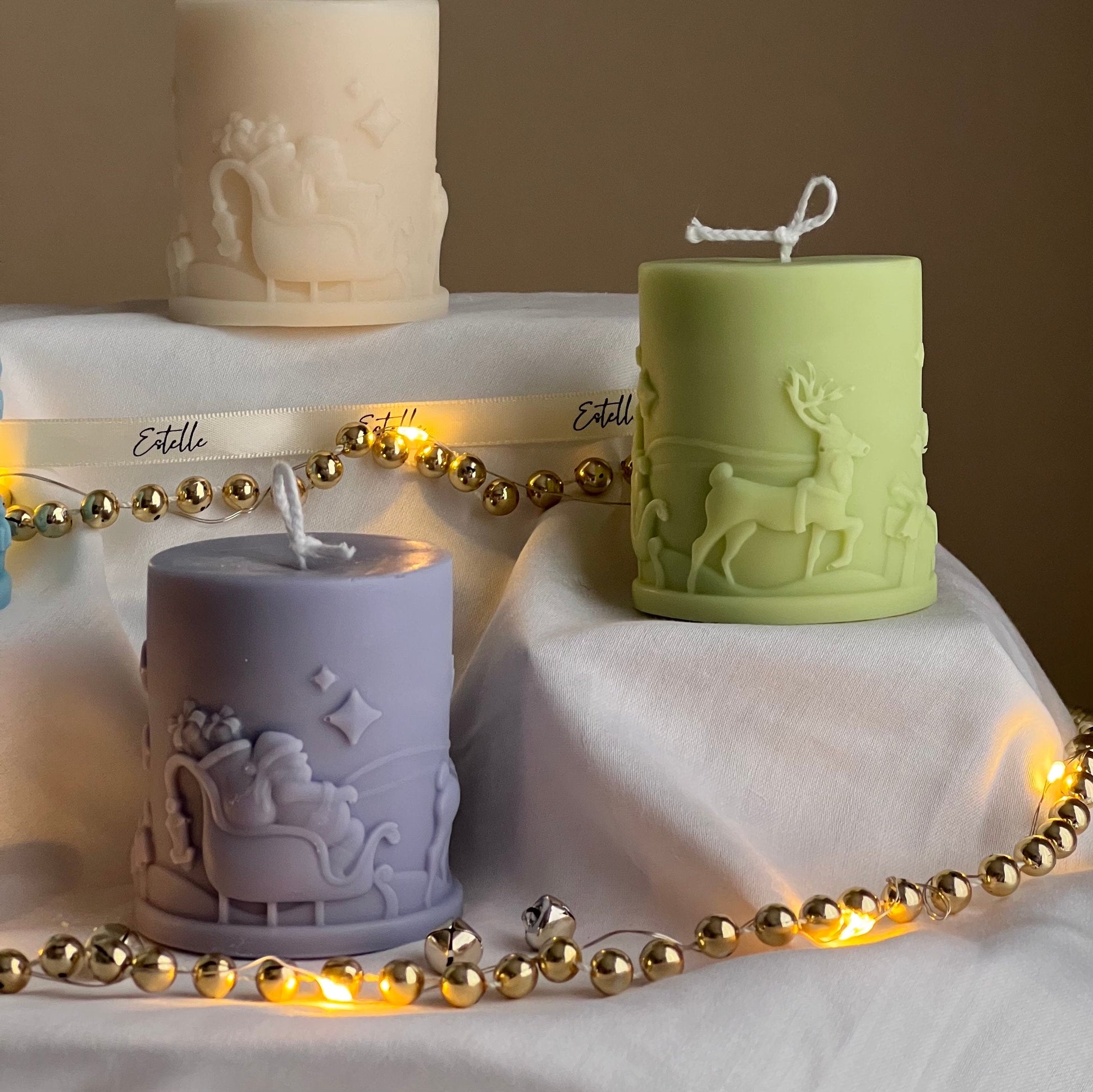 Santa Claus Pillar Candle-2