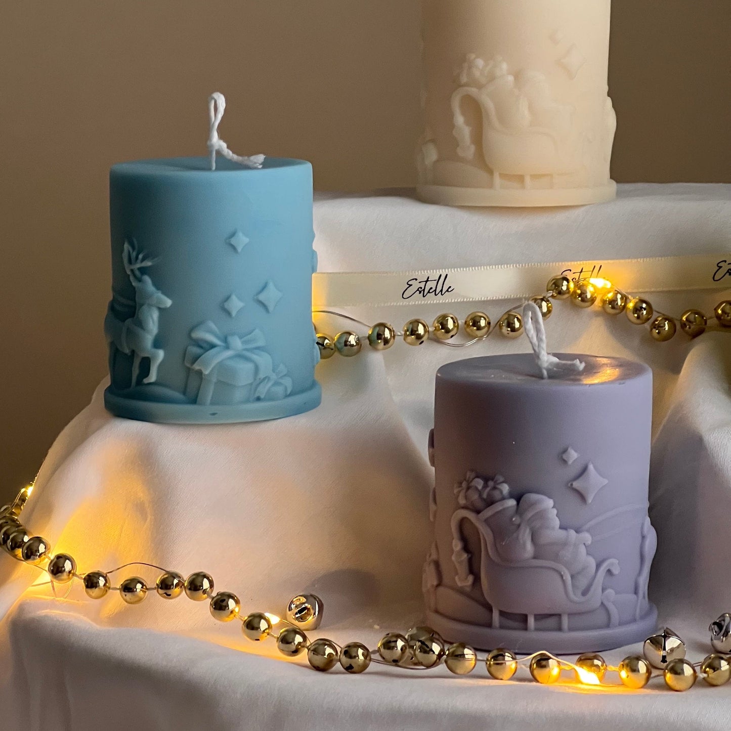 Santa Claus Pillar Candle-3