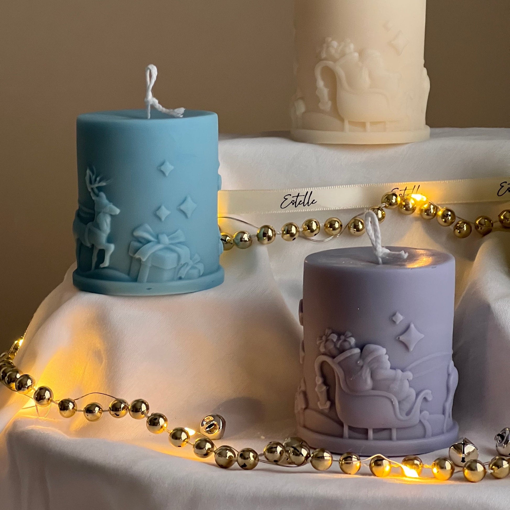 Santa Claus Pillar Candle-3