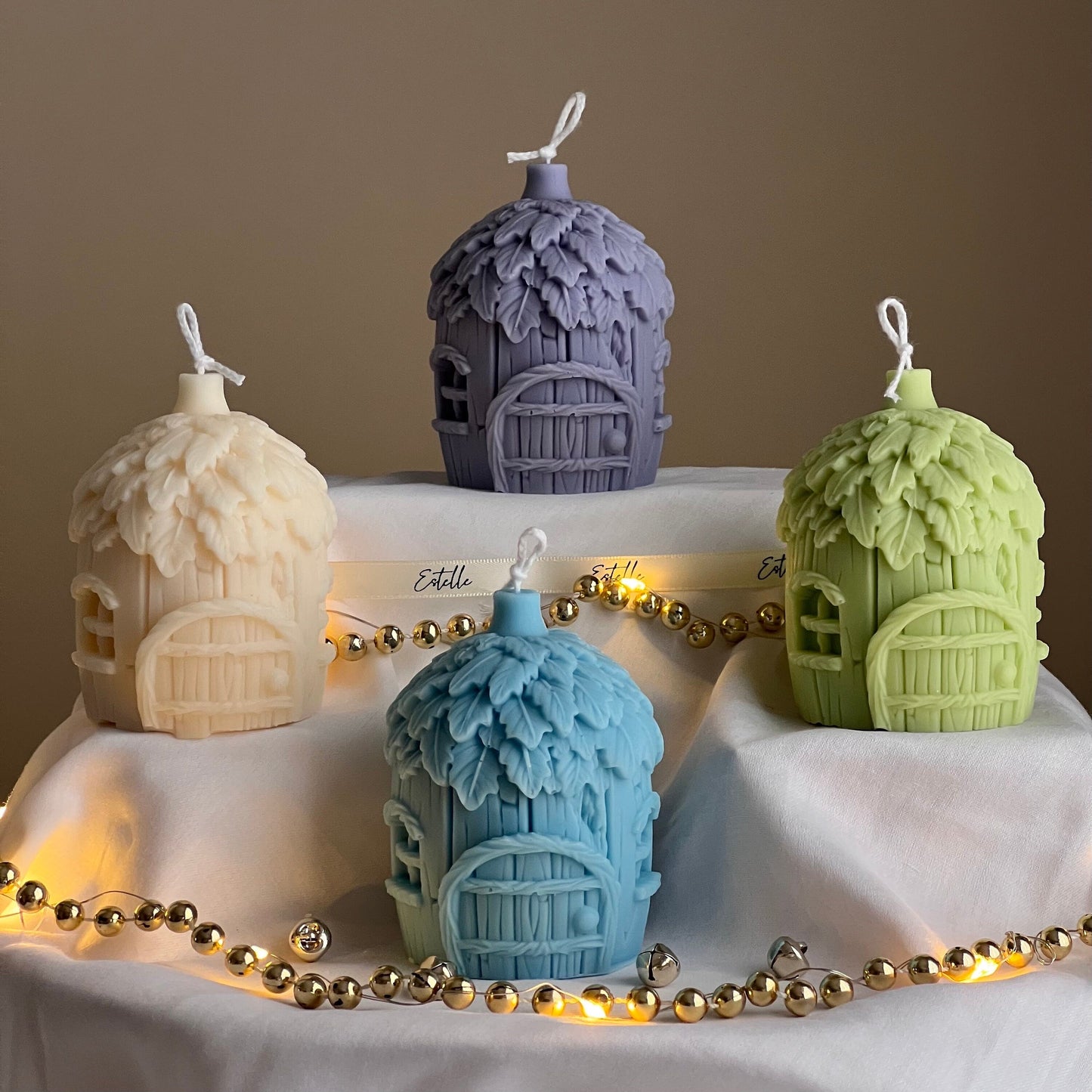 Acorn Christmas House Candle-0