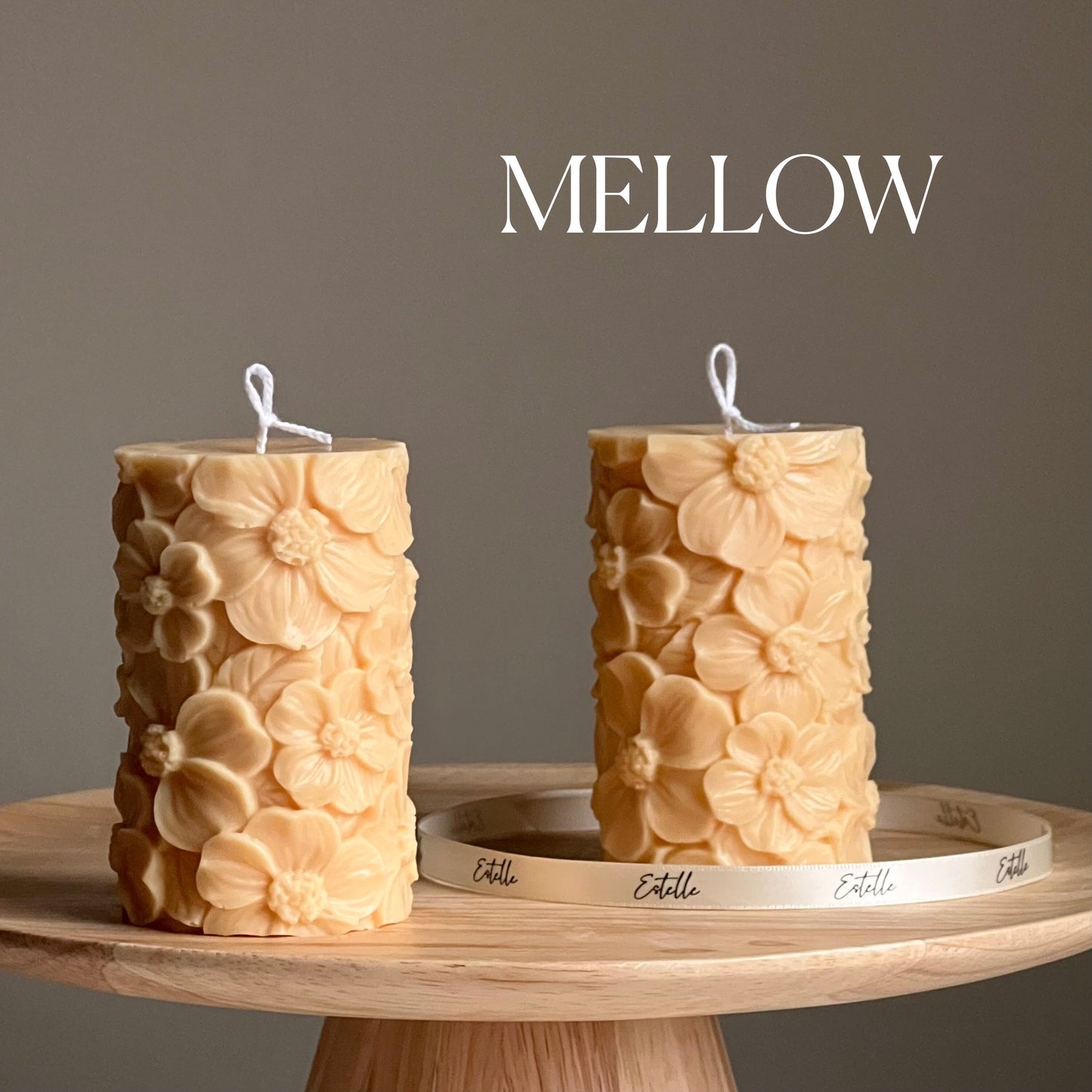 Sakura Pillar Candle-2