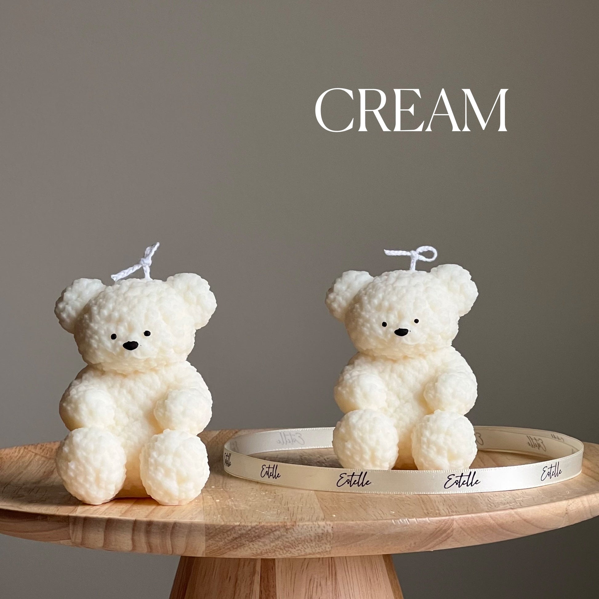 Cute Fluffy Bear Candle-2