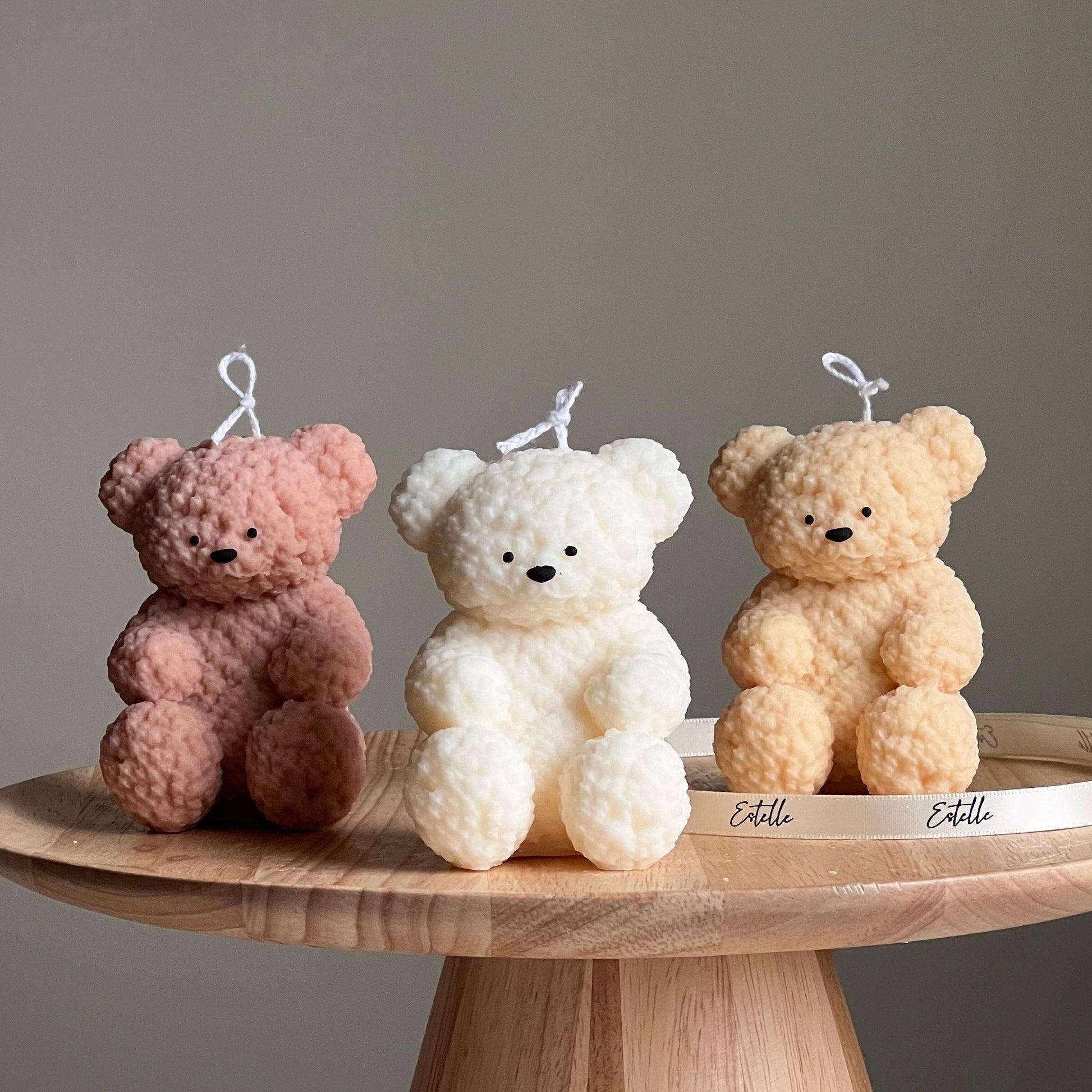 Cute Fluffy Bear Candle-0