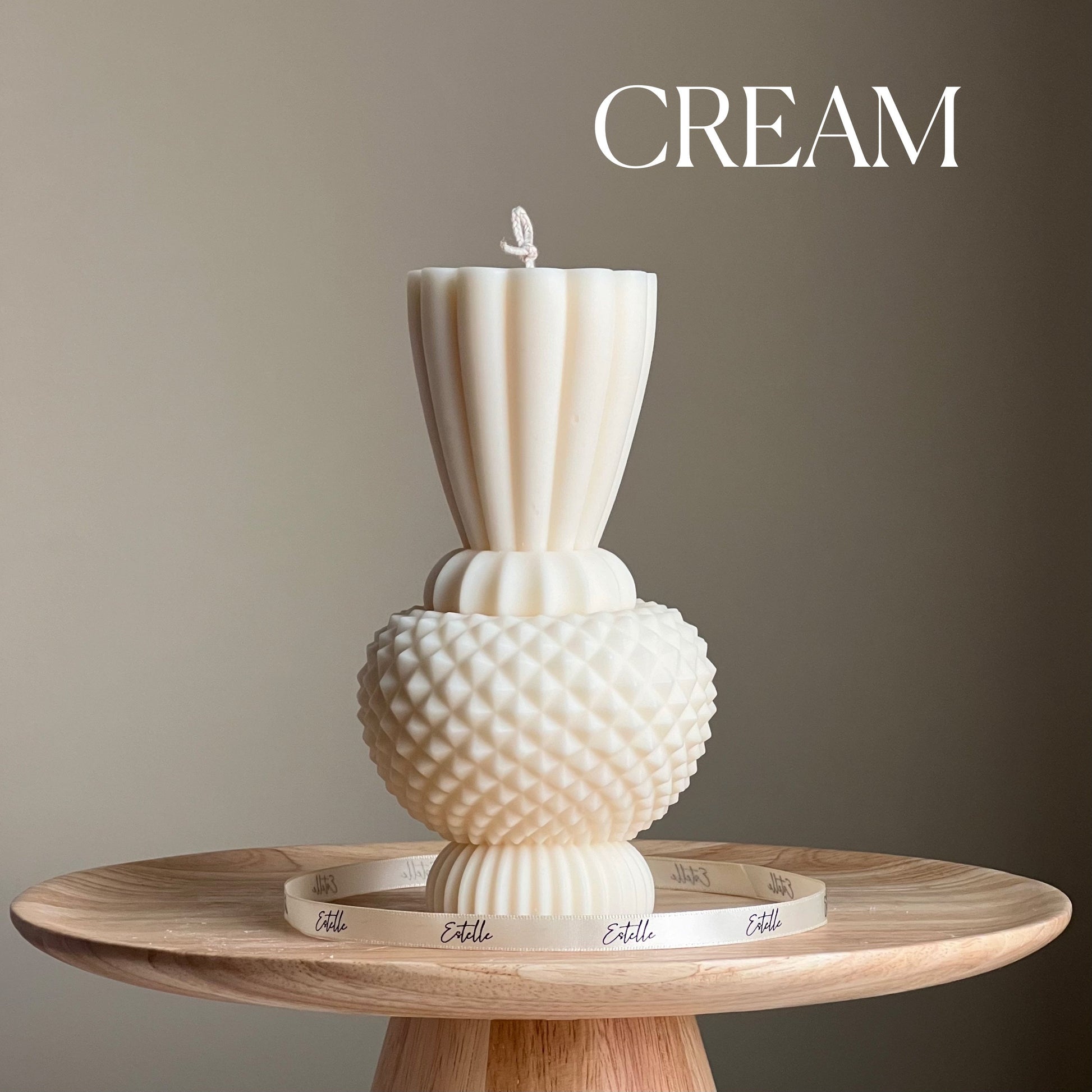 Huge Diamond Vase Candle-2