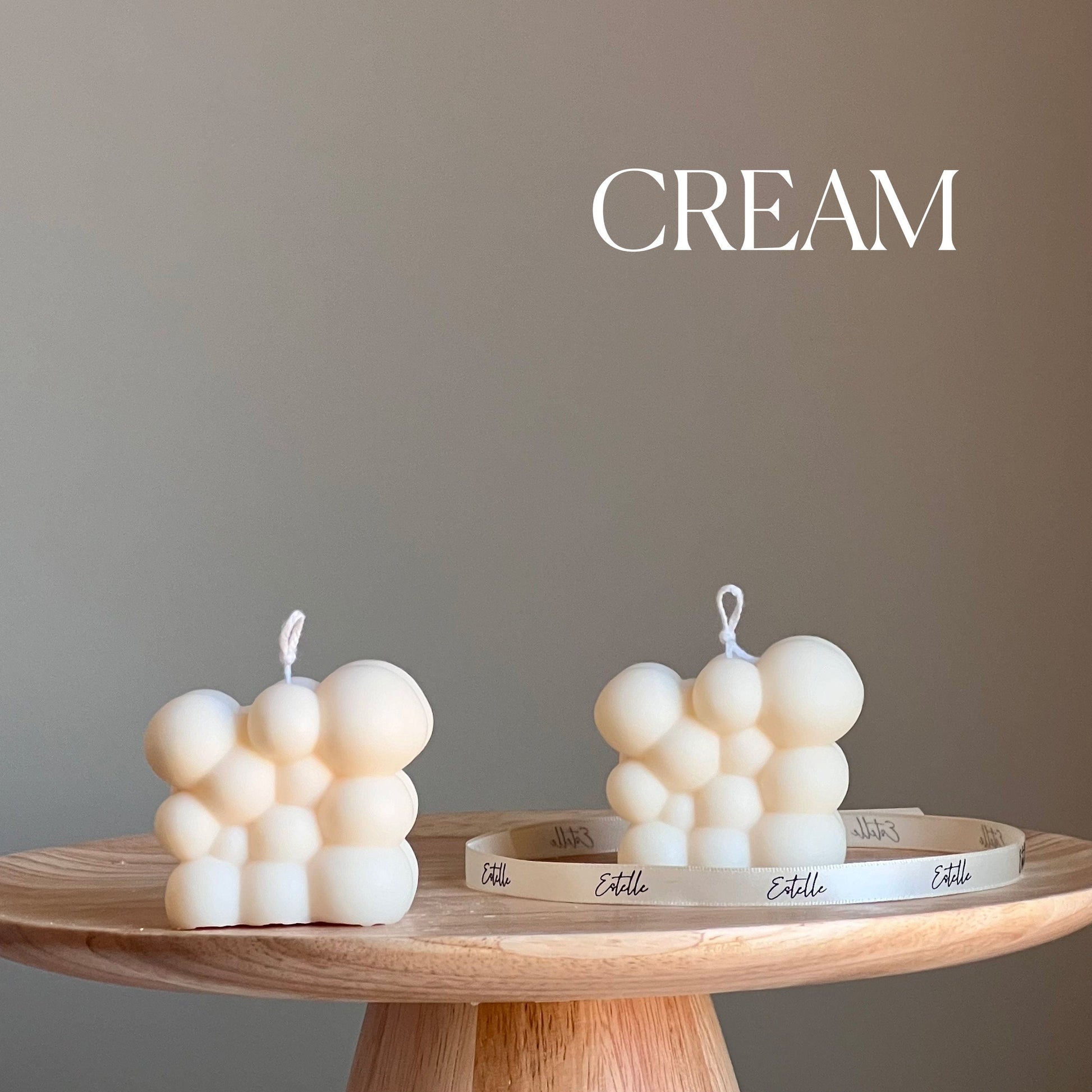 Irregular Bubble Cube Candle-2