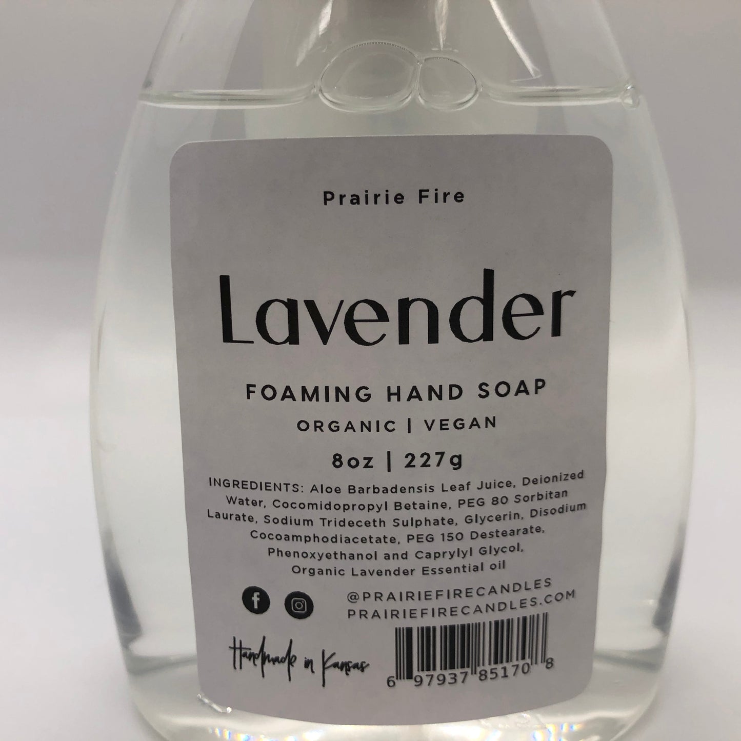Lavender Foaming Hand Soap 8 oz (Prairie Lavender)-4