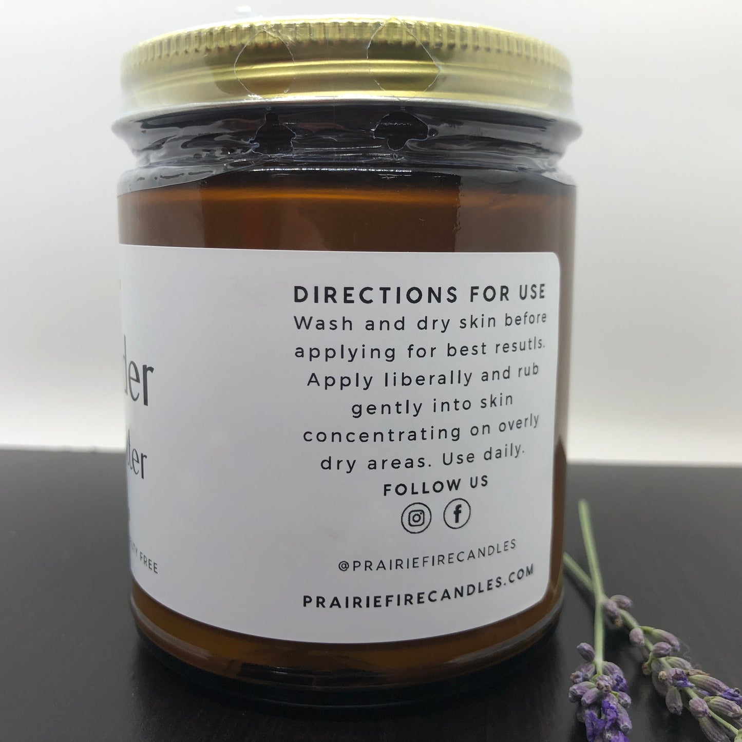 Lavender Body Butter - 8 oz (Prairie Lavender)-5