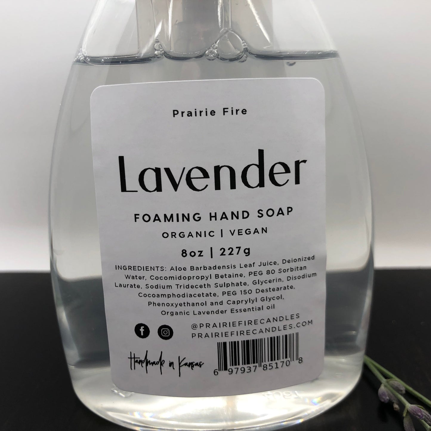Lavender Foaming Hand Soap 8 oz (Prairie Lavender)-1