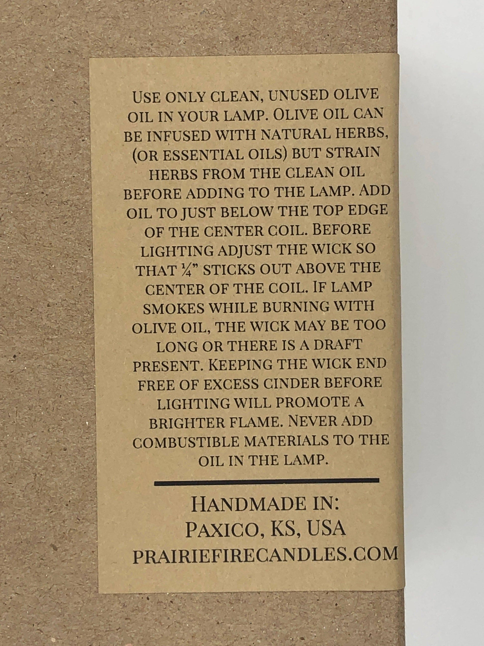 Olive Oil Candle Lamp - Emergency Backup - Power Outage - Handmade-3