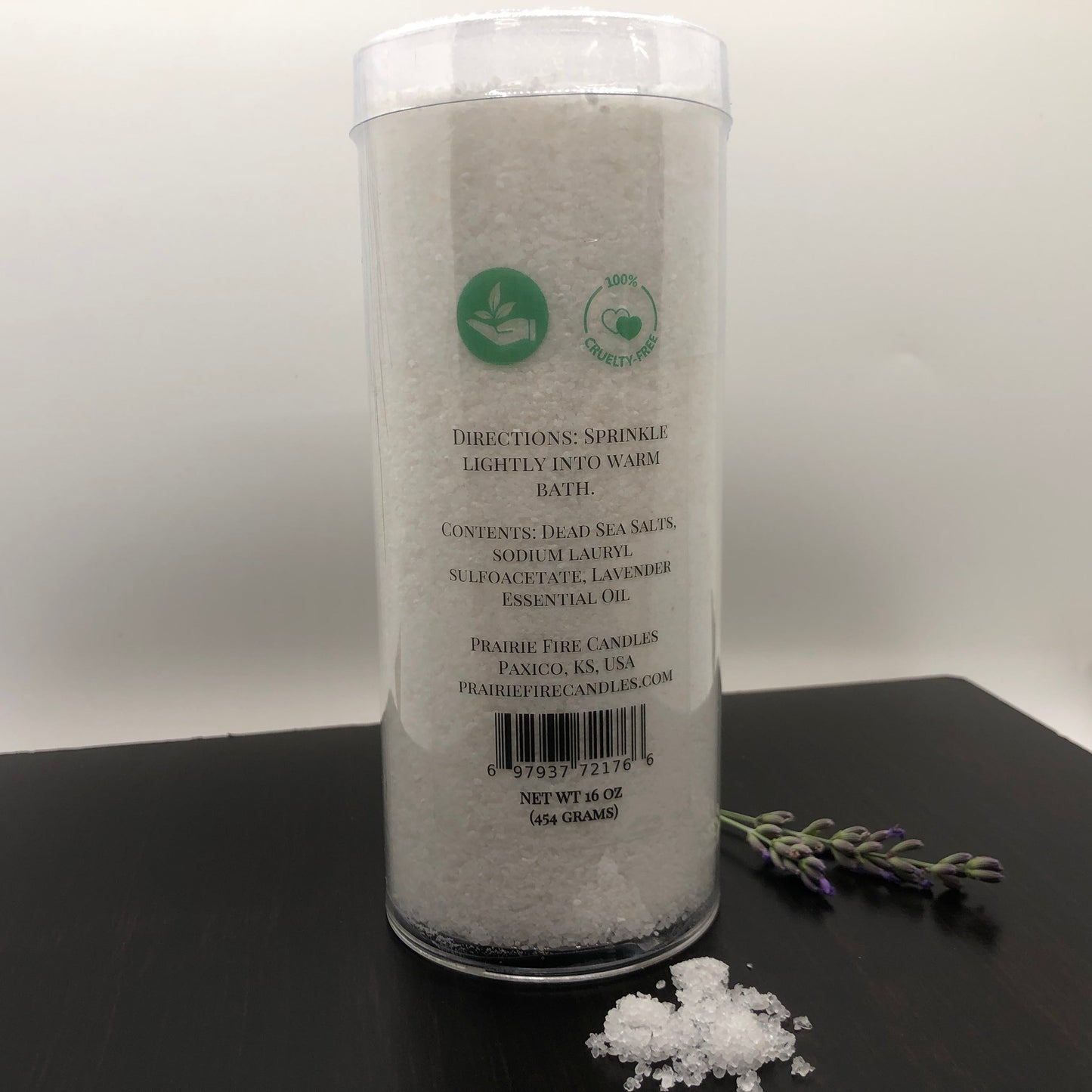 Lavender Dead Sea Bath Salts - 16oz (Prairie Lavender)-1