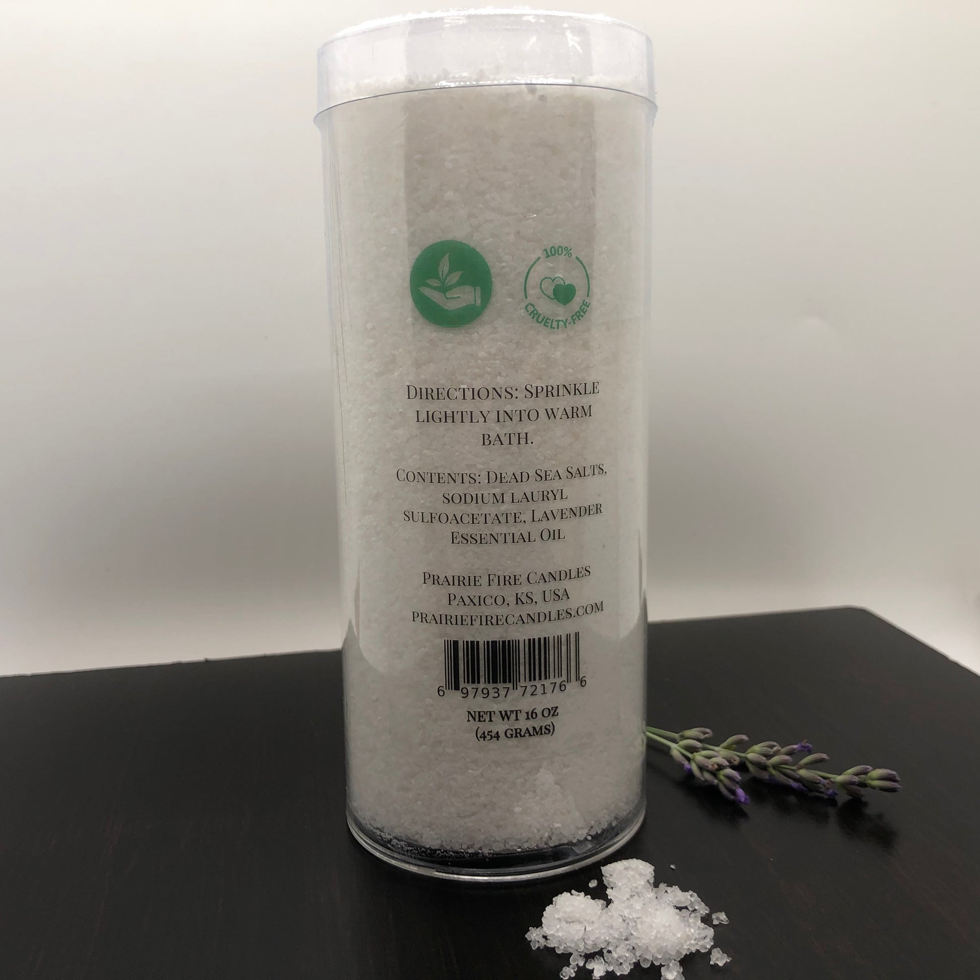Lavender Dead Sea Bath Salts - 16oz (Prairie Lavender)-1