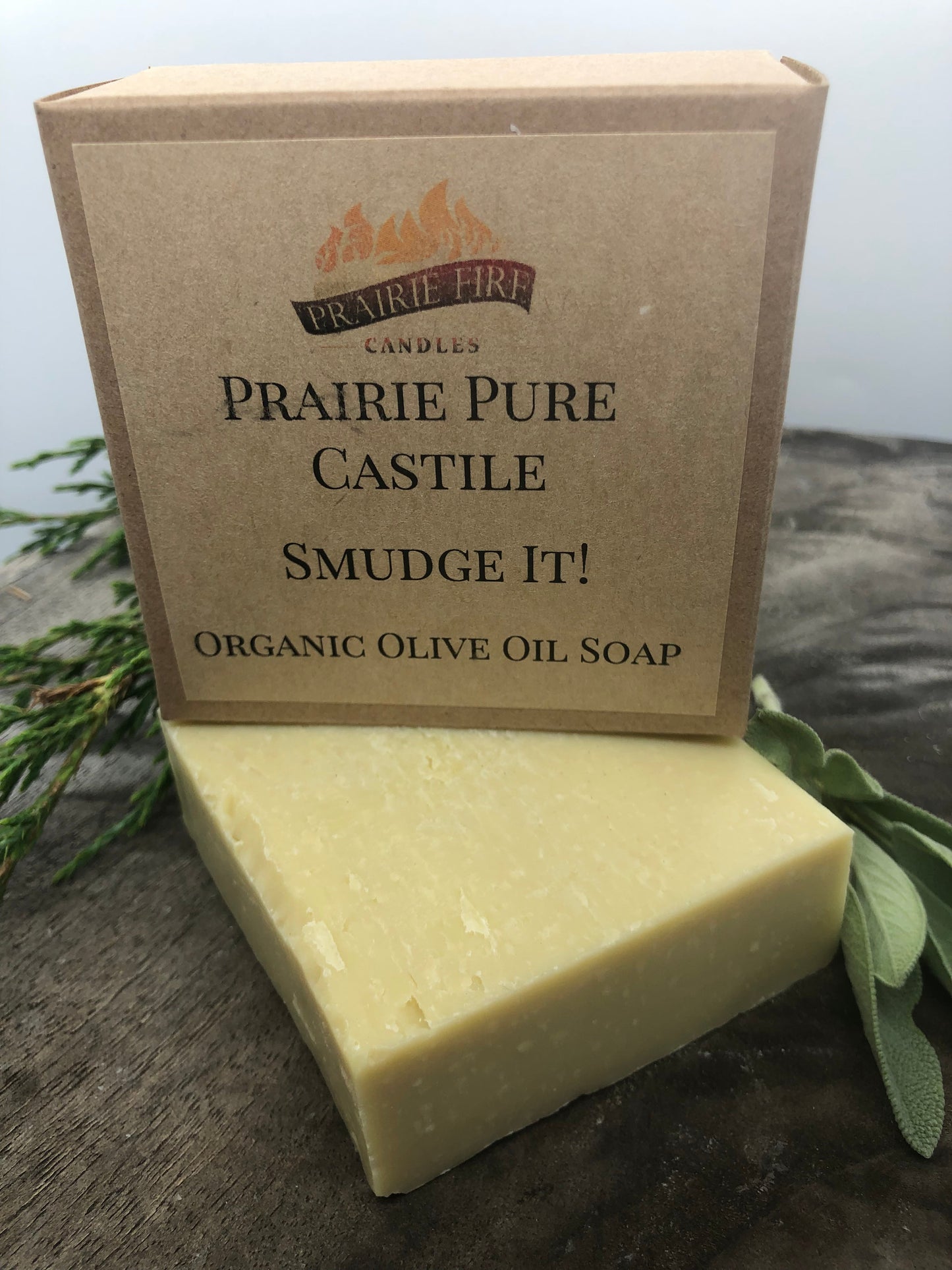 Smudge it! Real Castile Organic Olive Oil Soap for Sensitive Skin - Dye Free - 100% Certified Organic Extra Virgin Olive Oil-0