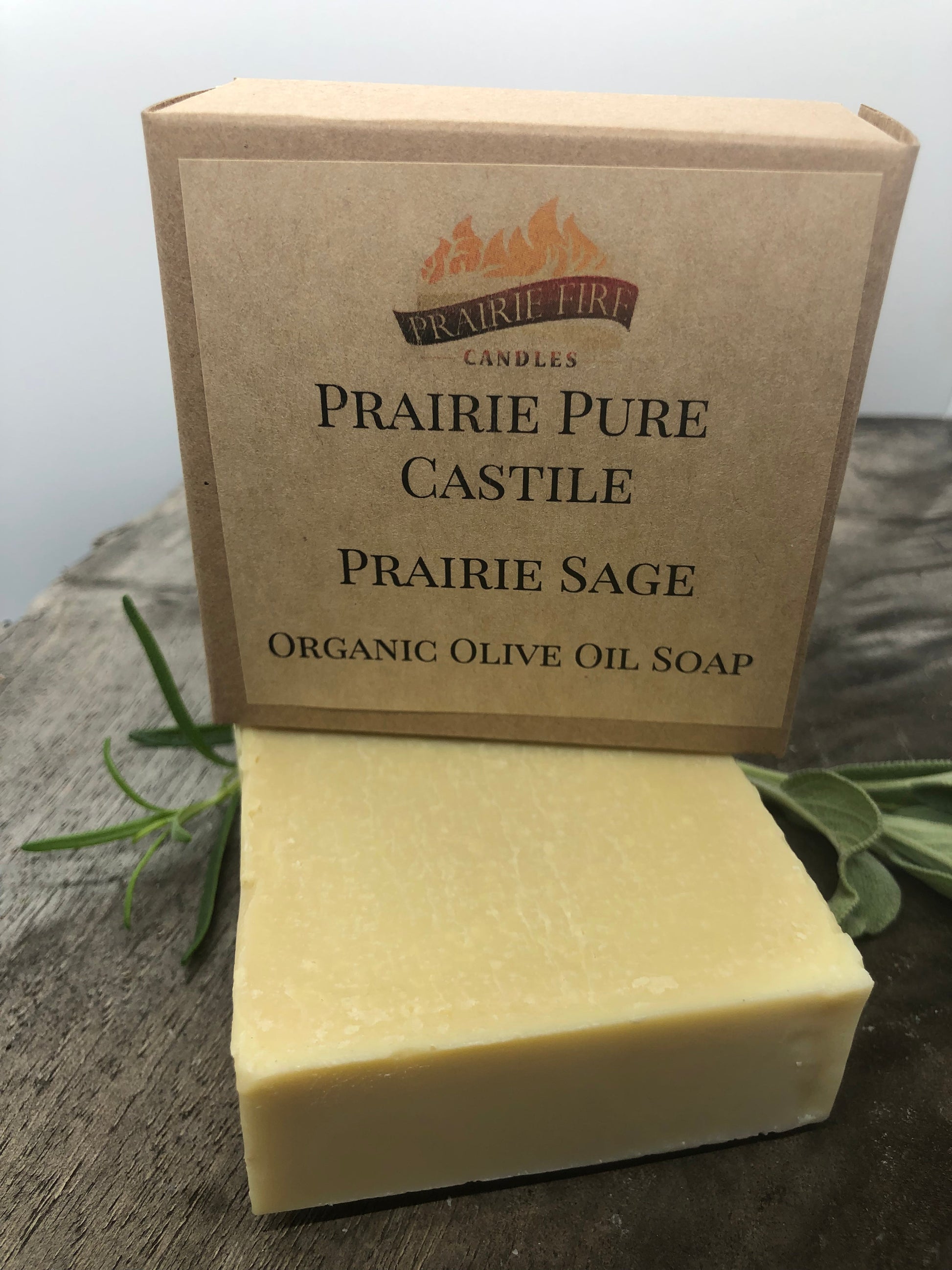 Prairie Sage Real Castile Organic Olive Oil Soap for Sensitive Skin - Dye Free - 100% Certified Organic Extra Virgin Olive Oil-4