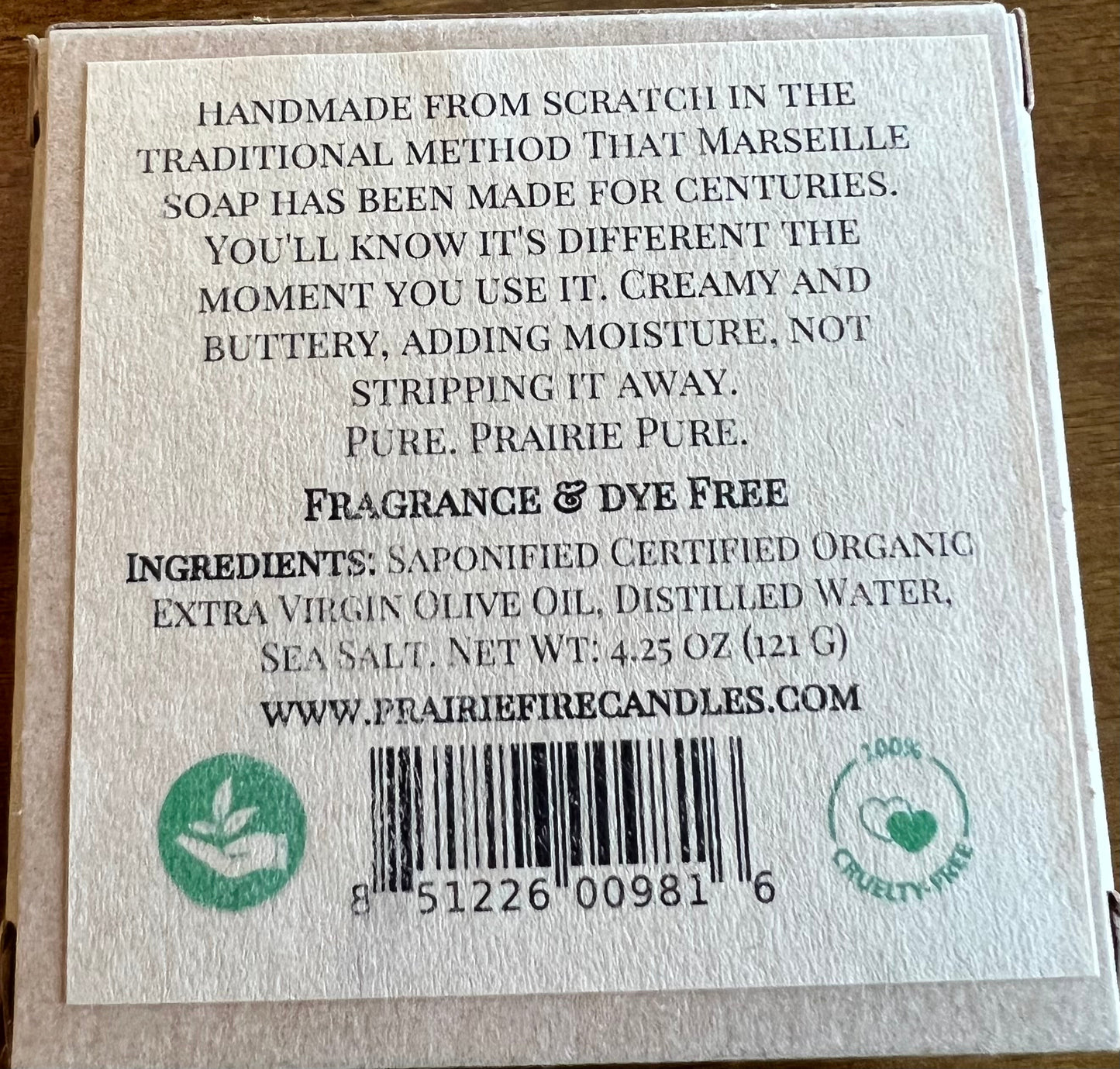 Pure Real  Castile Organic Olive Oil Soap for Sensitive Skin - Fragrance Free and Dye Free - 100% Certified Organic Extra Virgin Olive Oil-1