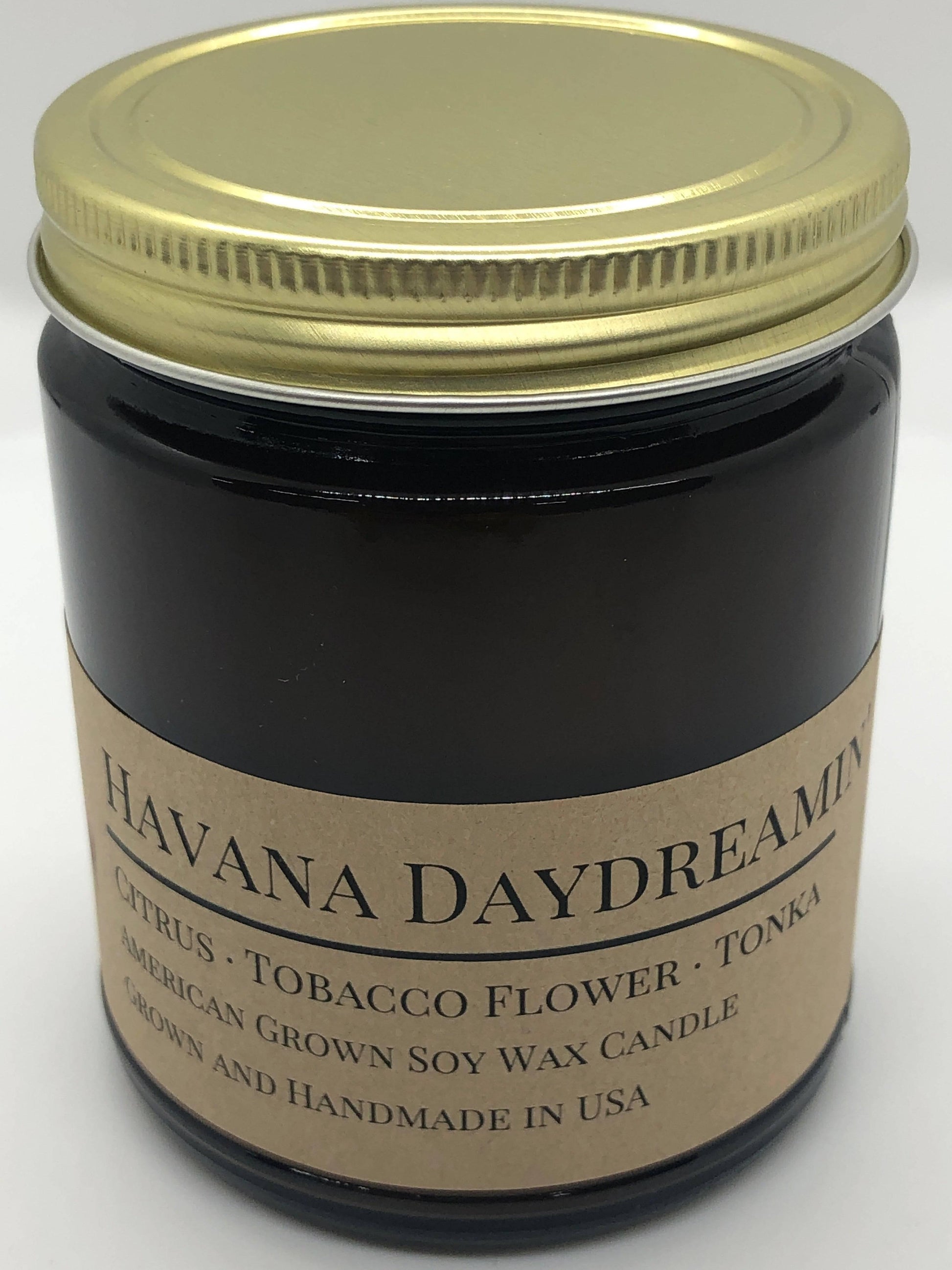 Havana Daydreamin' Soy Wax Candle | 9 oz Amber Apothecary Jar-4