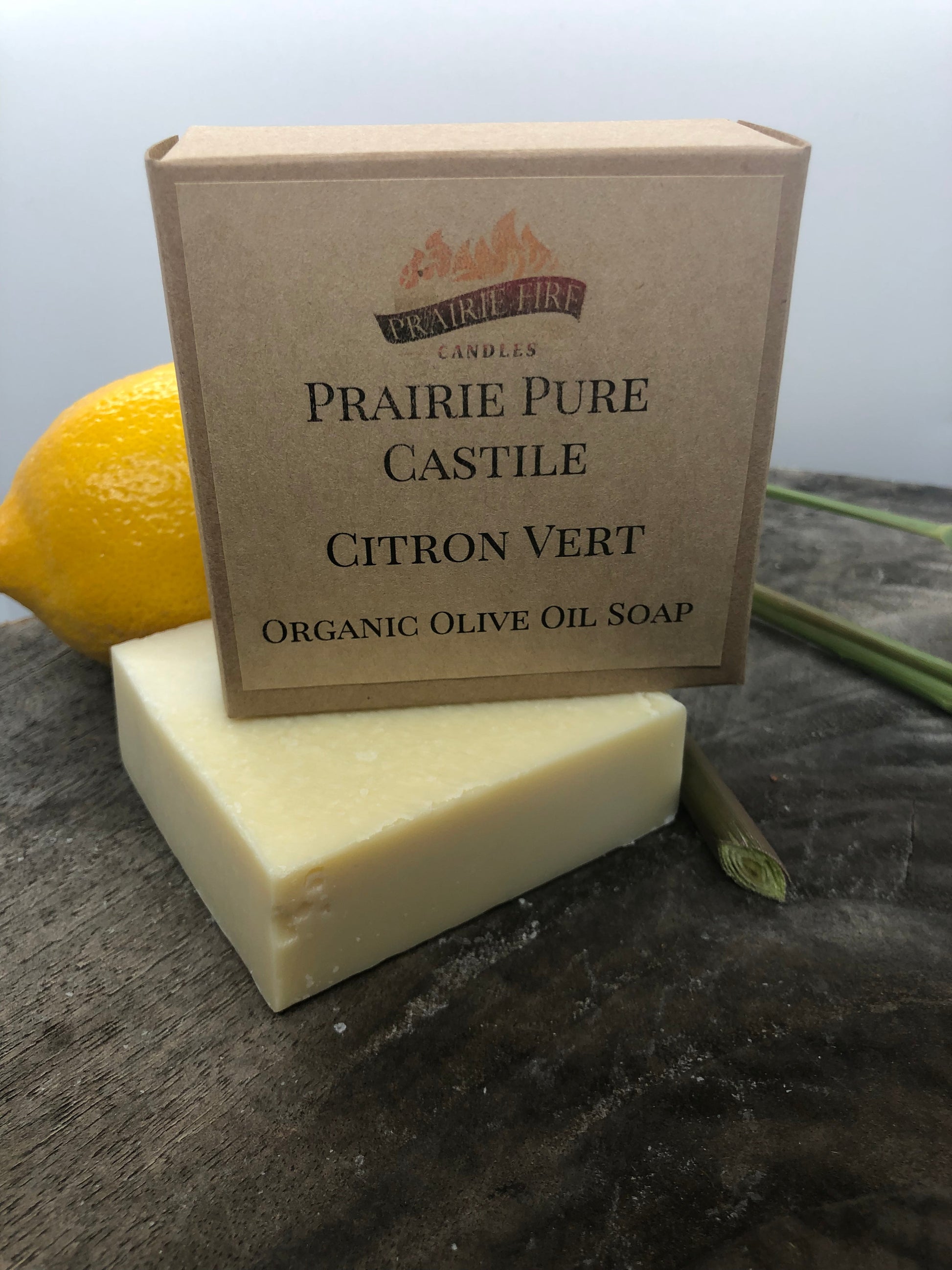 Citron Vert Real Castile Organic Olive Oil Soap for Sensitive Skin - Dye Free - 100% Certified Organic Extra Virgin Olive Oil-2
