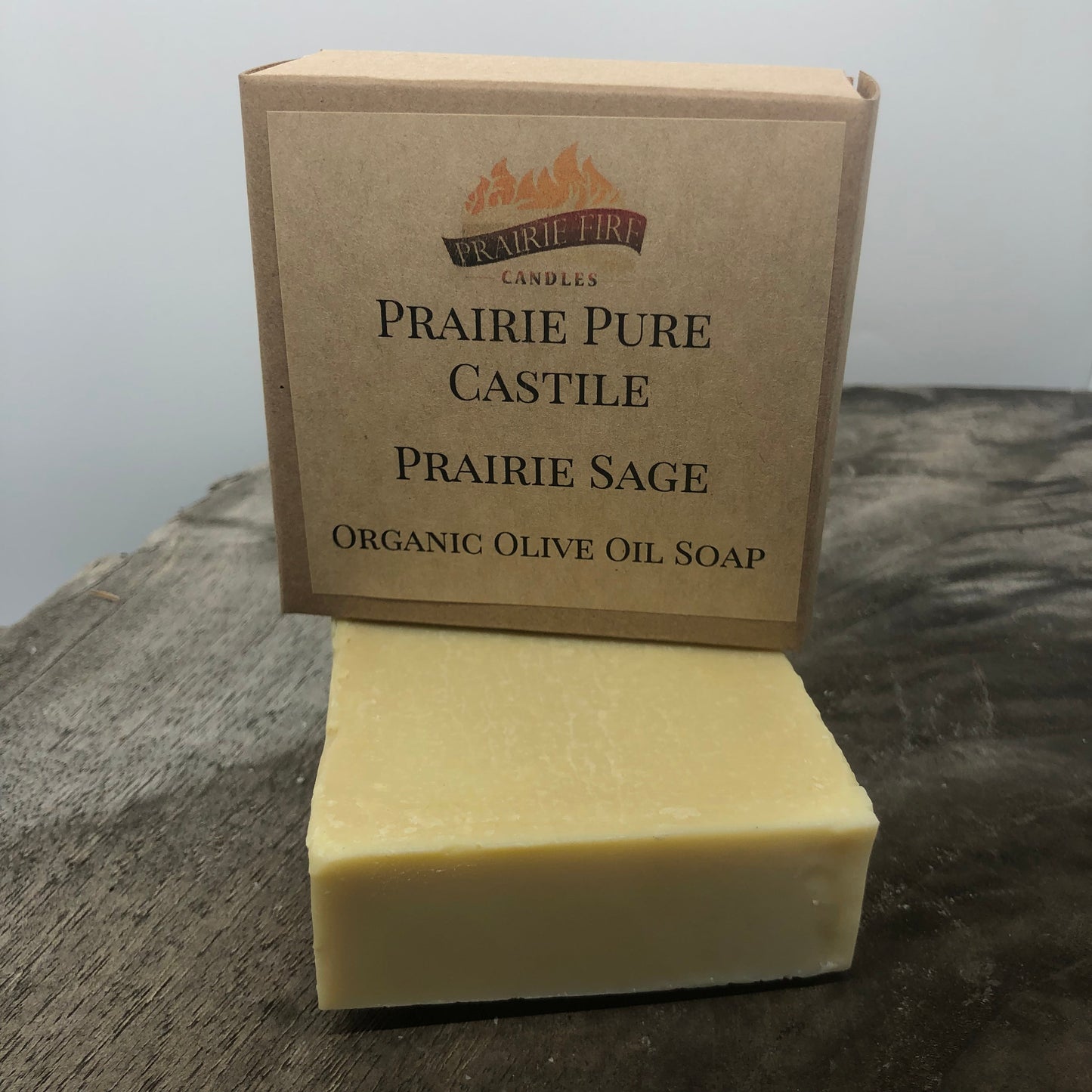Prairie Sage Real Castile Organic Olive Oil Soap for Sensitive Skin - Dye Free - 100% Certified Organic Extra Virgin Olive Oil-1