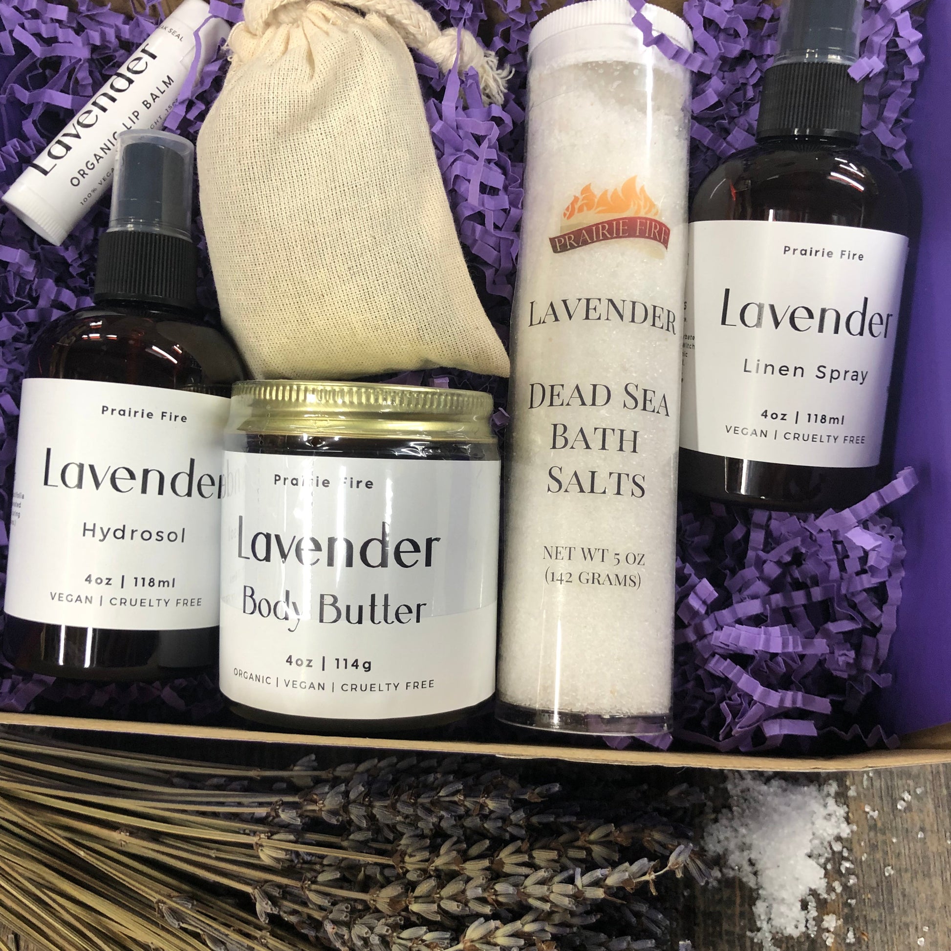 Lavender Lovers Spa/Self Care Luxury Gift Set Box - Kansas Gift Basket-0
