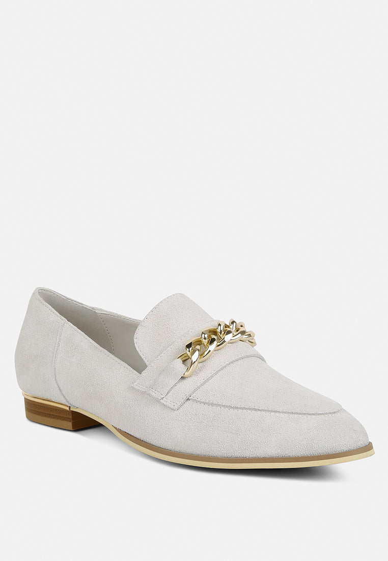 ricka chain embellished loafers-1